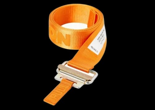 Heron Preston Tape Belt Orange/Gold