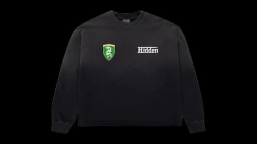 Hidden NY Enzo Washed Crewneck Black