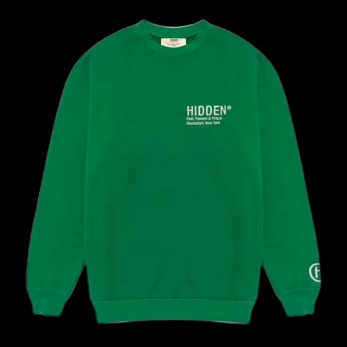 Hidden NY Logo Crewneck Sweatshirt Green