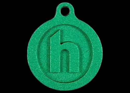 Hidden NY Logo Keychain Green