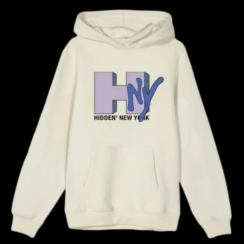 Hidden NY TV Hoodie Natural