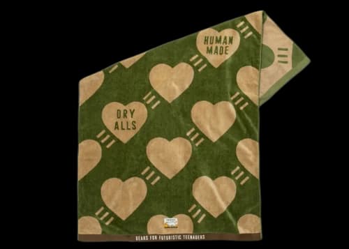 Human Made Dry Alls Towel Blanket Olive Drab