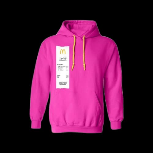 J Balvin x McDonald's Meal Hoodie Pink