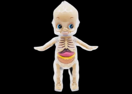 Jason Freeny 4D Master Baby Cupid Figure Clear