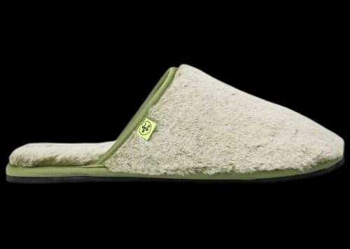 John Geiger House Slippers Plush Green