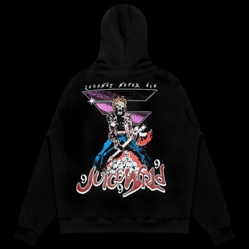 Juice Wrld x Faze Clan Champion Hoodie Black