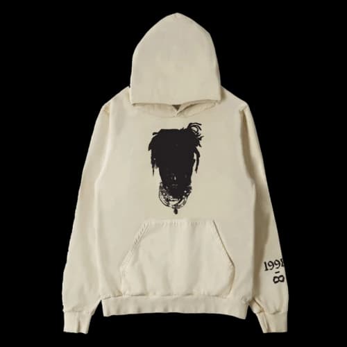 Juice Wrld x Midnight Studios Silhouette Hoodie Cream