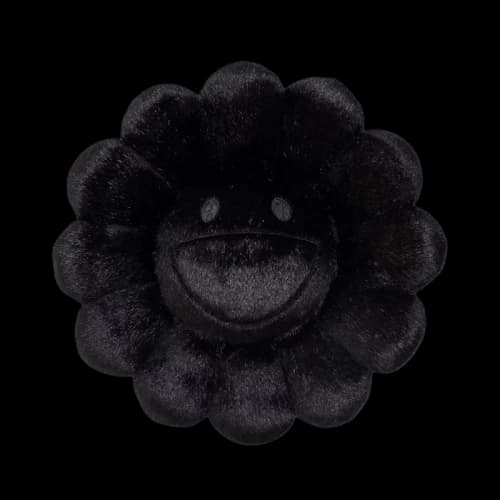 Takashi Murakami Kaikai Kiki Flower Cushion Black 30cm