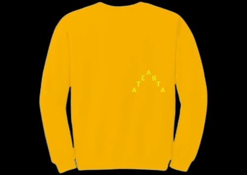 Kanye West Atlanta Pablo Pop-Up Perfect Crewneck Gold