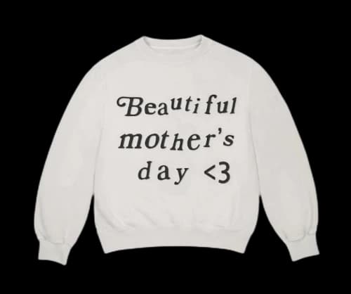 Kanye West Beautiful Mother's Day Crewneck Bone