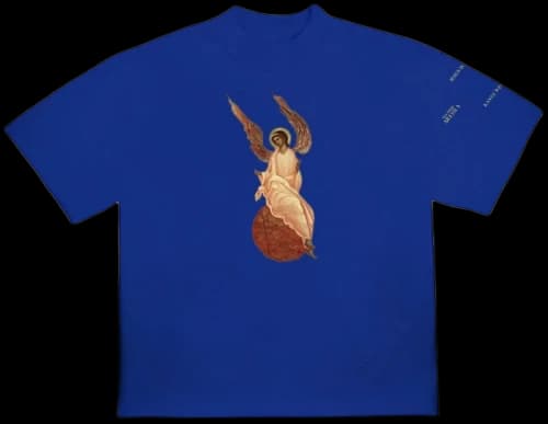 Kanye West Jesus Is King Archangel I T-Shirt Blue
