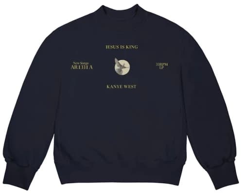 Kanye West Jesus Is King Dove II Crewneck Navy