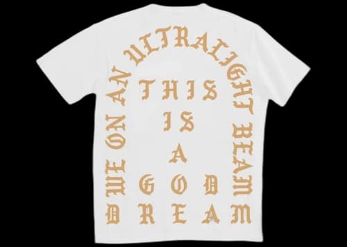 Kanye West London Pablo Pop-Up Ultralight Beam T-shirt White