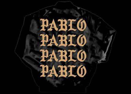 Kanye West Pablo Pop-Up Satin Bomber Jacket Black