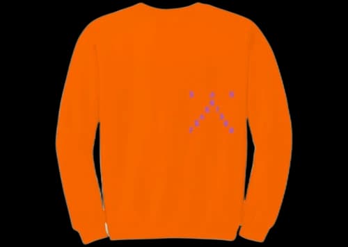 Kanye West San Francisco Pablo Pop-Up Perfect Crewneck Orange