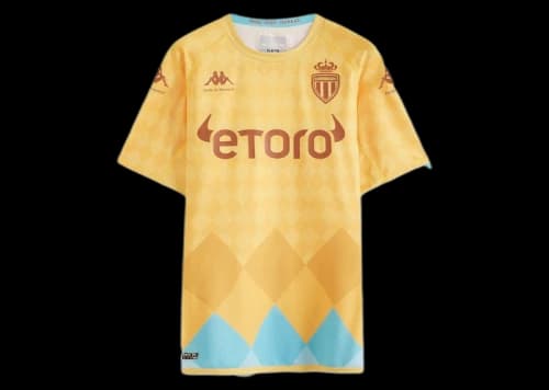 Kappa AS Monaco Drole de Monsiuer Away Jersey Yellow
