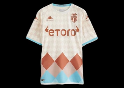 Kappa AS Monaco Drole de Monsiuer Home Jersey White