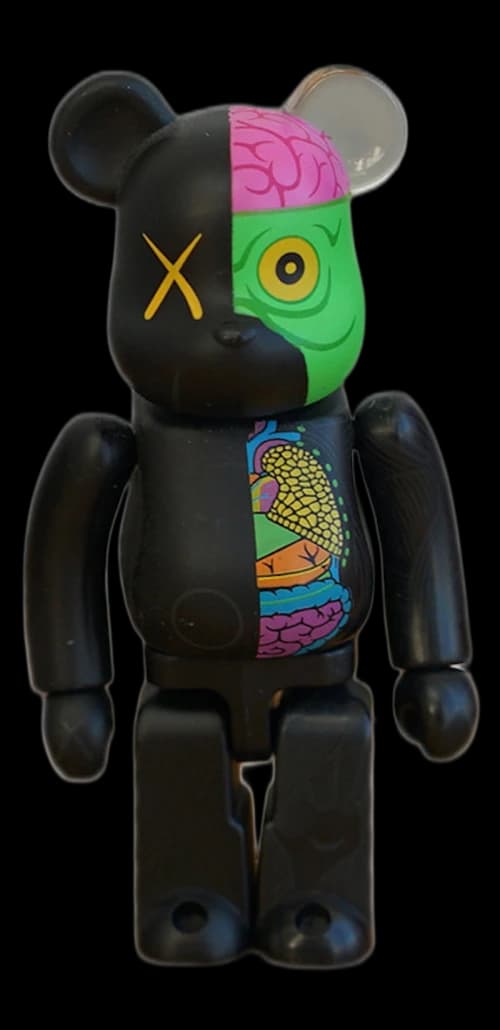 KAWS Bearbrick Dissected 100% Black