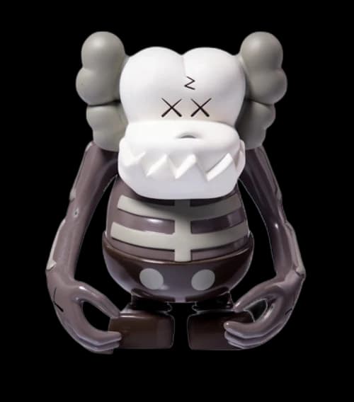 KAWS Bounty Hunter Skull Kun Vinyl Figure Brown