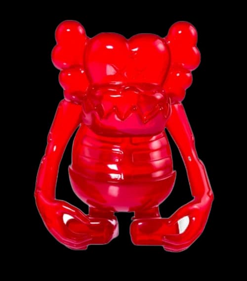 KAWS Bounty Hunter Skull Kun Vinyl Figure Red