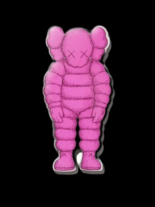 KAWS Brooklyn Museum WHAT PARTY WHAT PARTY Magnet Pink