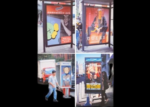 KAWS Bus Shelters Postcard (Set of 4) Multi