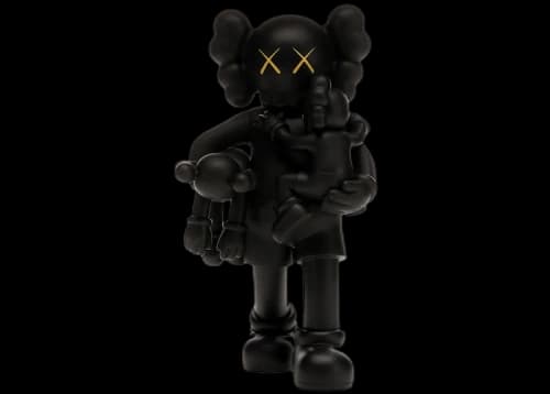 KAWS Clean Slate Vinyl Figure Black