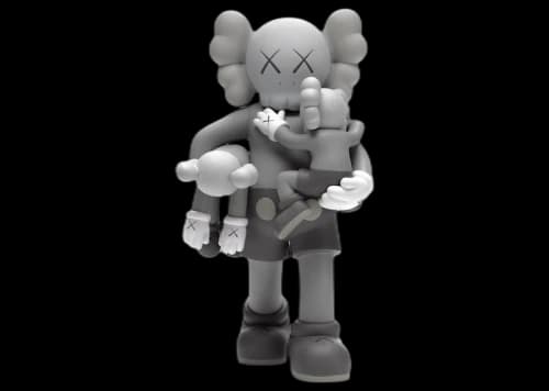 KAWS Clean Slate Vinyl Figure Grey