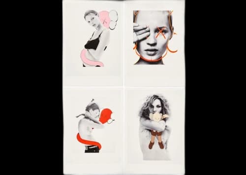 KAWS David Sims Postcard (Set of 4) Multi