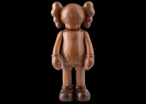 KAWS Karimoku Companion Wooden Figure Brown