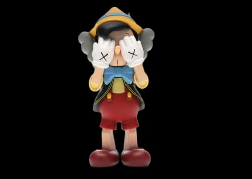 KAWS Pinocchio & Jiminy Cricket Vinyl Figure Multi
