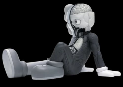 KAWS Resting Place Vinyl Figure Grey