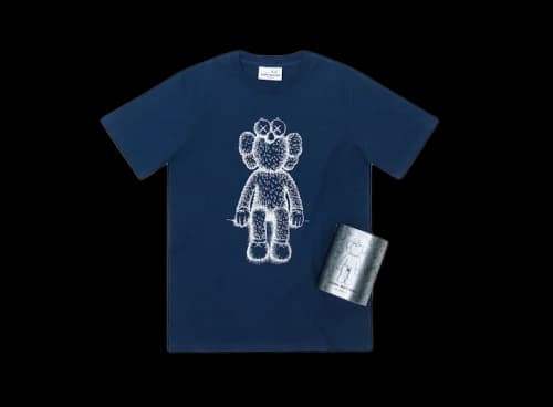 KAWS Seeing/Watching BFF Canned Tee Navy