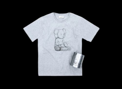 KAWS Seeing/Watching Companion Canned Tee Grey