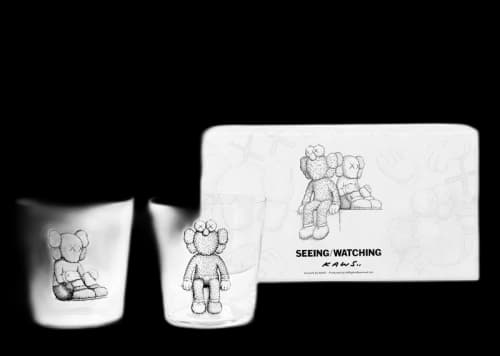 KAWS Seeing/Watching Companion Glass Set Clear