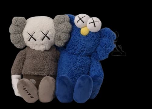 KAWS Seeing/Watching Plush Grey/Blue
