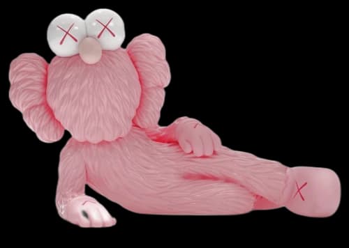KAWS TIME OFF Vinyl Figure Pink