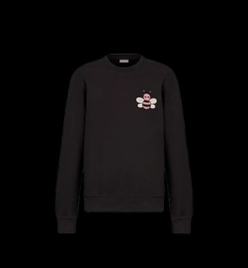 KAWS x Dior Jeweled Bee Crewneck Sweatshirt Black