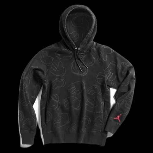 KAWS x Jordan Hooded Sweatshirt Black