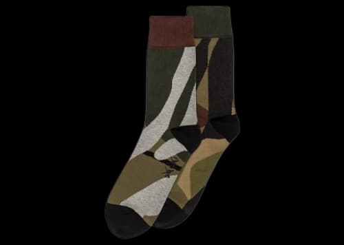 KAWS x Sacai Socks Camouflage