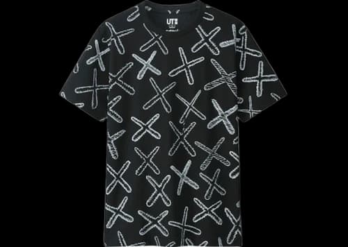 KAWS x Uniqlo All Over X Tee (Japanese Sizing) Black