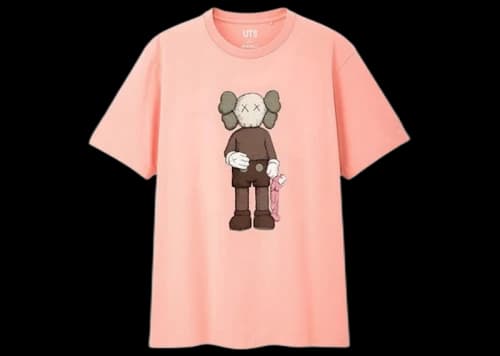 KAWS x Uniqlo Companion Tee (Japanese Sizing) Pink