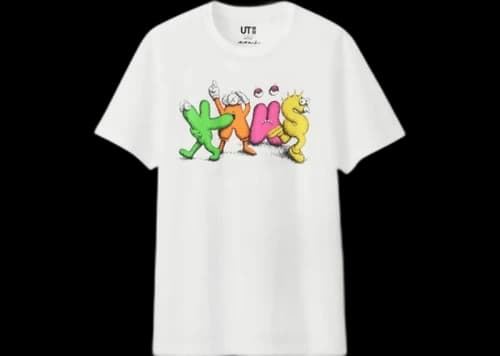 KAWS x Uniqlo Logo Tee (Japanese Sizing) White