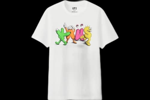 KAWS x Uniqlo Logo Tee White