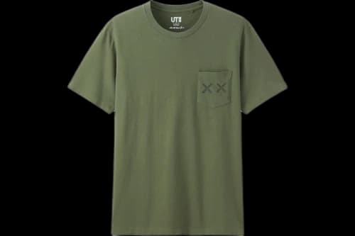 KAWS x Uniqlo XX Pocket Tee Olive