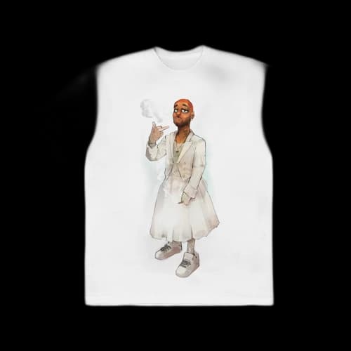 Kid Cudi BE YOURSELF, BE FREE BABY T-shirt White