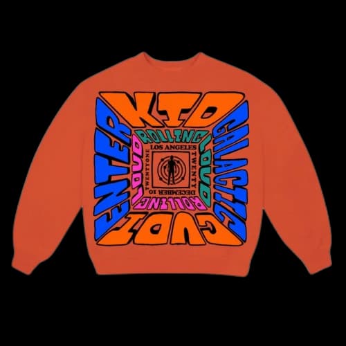 Kid Cudi Entergalactic Live Crewneck Orange