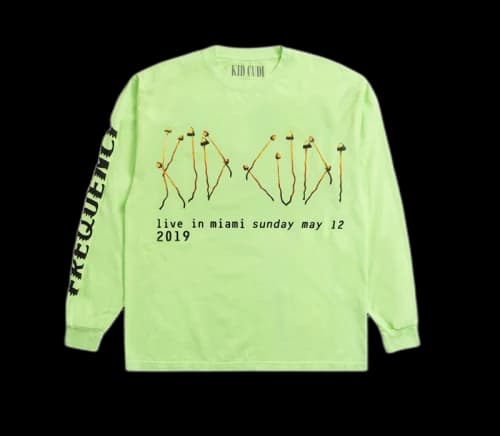 Kid Cudi Rolling Loud Illusions L/S Tee Lime