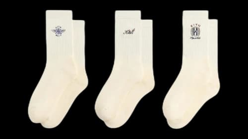Kith 3-Pack Graphic Crew Socks Silk