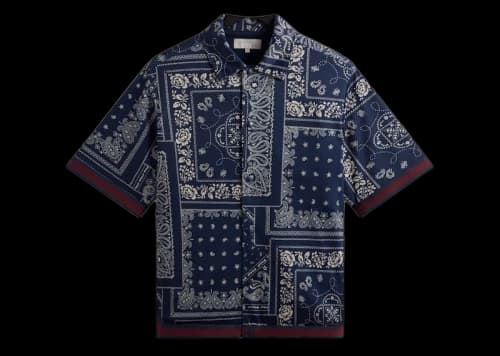 Kith Bandana Mesh Woodpoint Shirt Ink